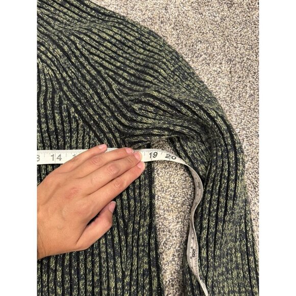 Lululemon Cotton-Cashmere Blend Sweater Wrap Green Foliage Sz 8 EUC - Picture 5 of 6